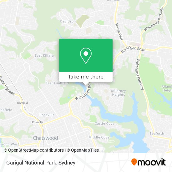 Garigal National Park map