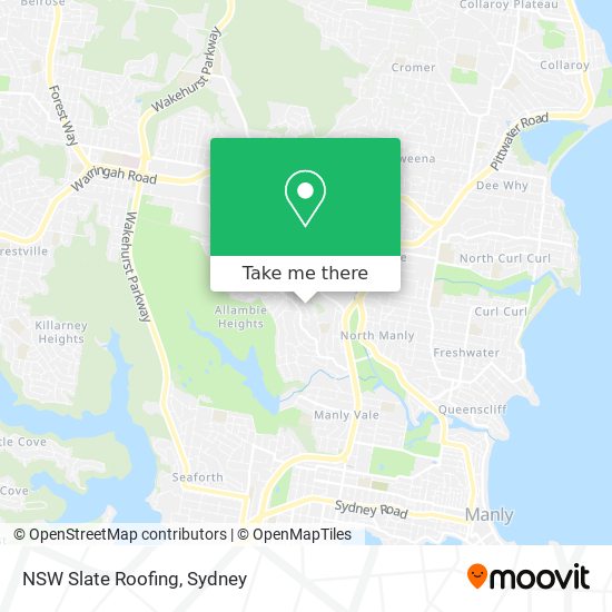 Mapa NSW Slate Roofing