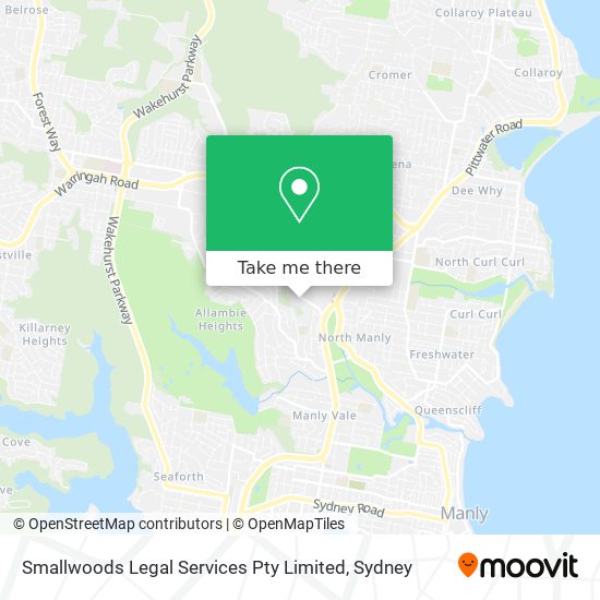 Smallwoods Legal Services Pty Limited map