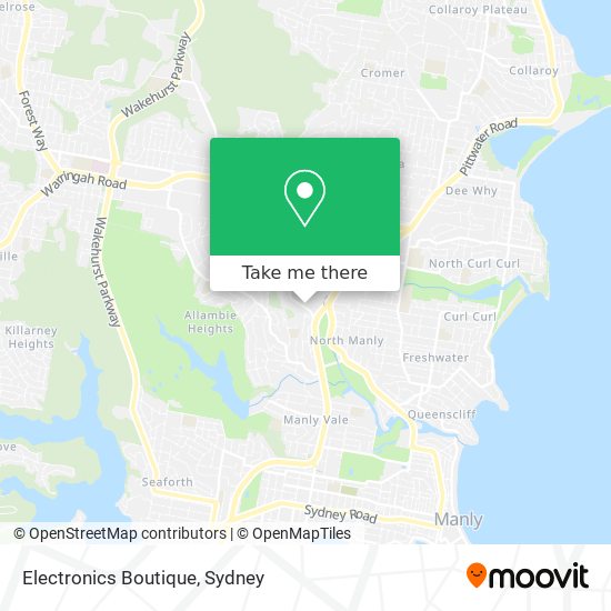 Electronics Boutique map