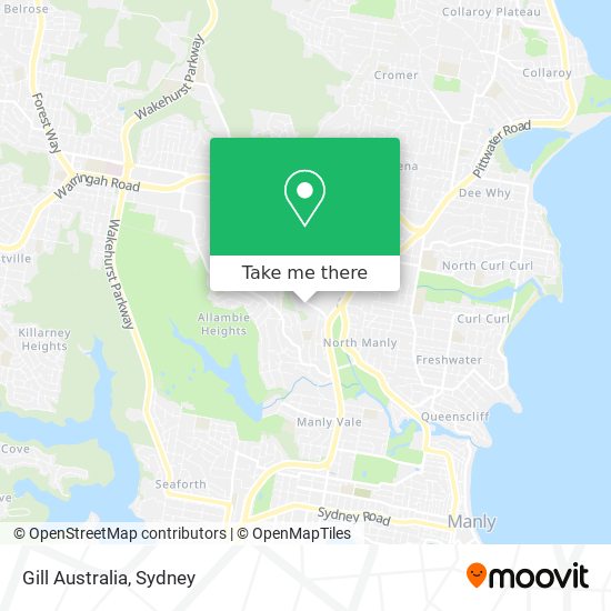 Gill Australia map