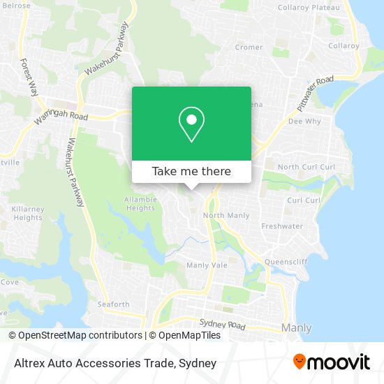 Altrex Auto Accessories Trade map