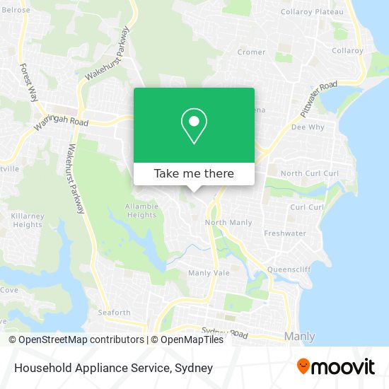 Household Appliance Service map