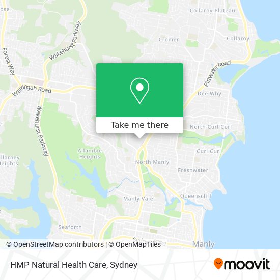 HMP Natural Health Care map