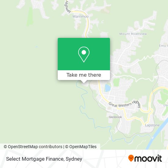 Select Mortgage Finance map