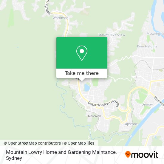 Mapa Mountain Lowry Home and Gardening Maintance