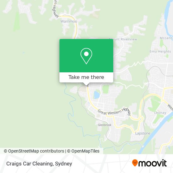 Mapa Craigs Car Cleaning