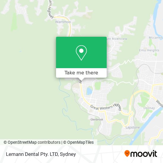 Mapa Lemann Dental Pty. LTD