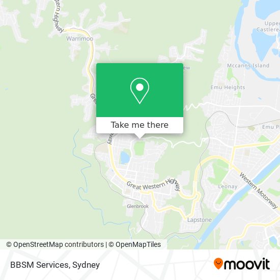 BBSM Services map