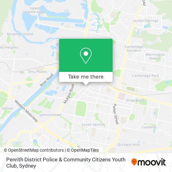 Mapa Penrith District Police & Community Citizens Youth Club