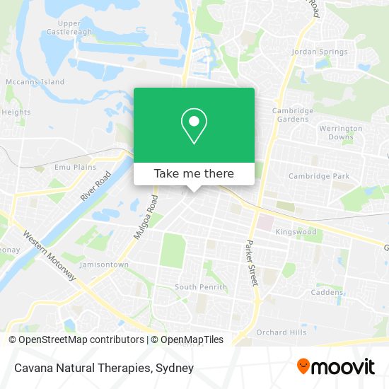 Cavana Natural Therapies map