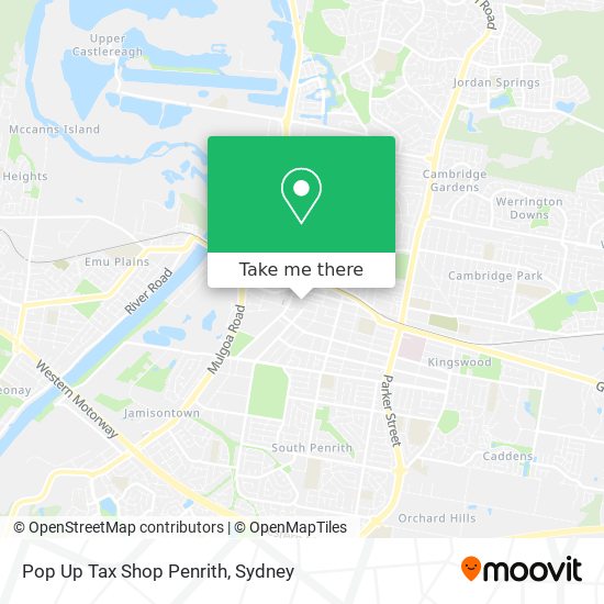 Pop Up Tax Shop Penrith map