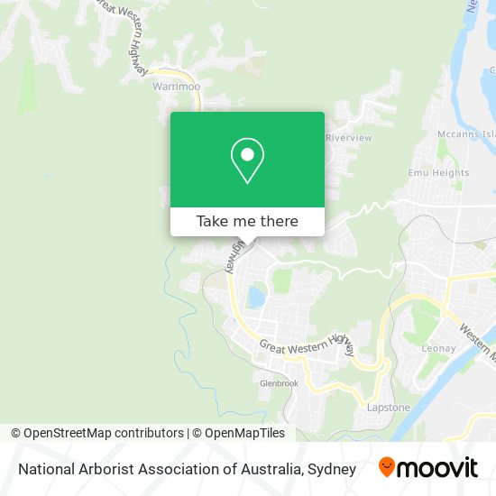 Mapa National Arborist Association of Australia