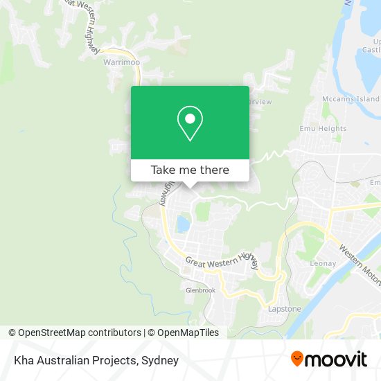 Kha Australian Projects map