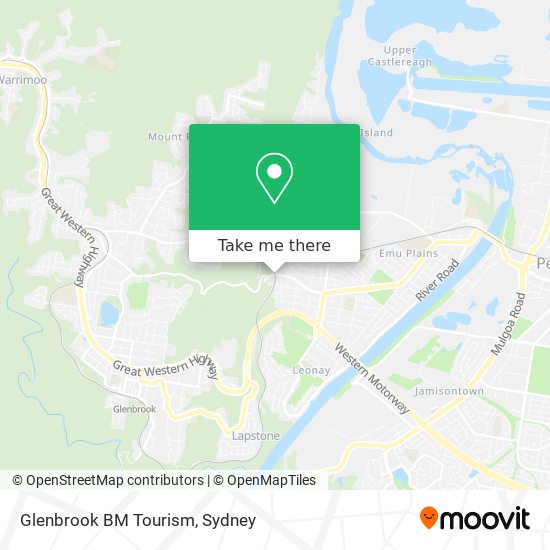 Glenbrook BM Tourism map