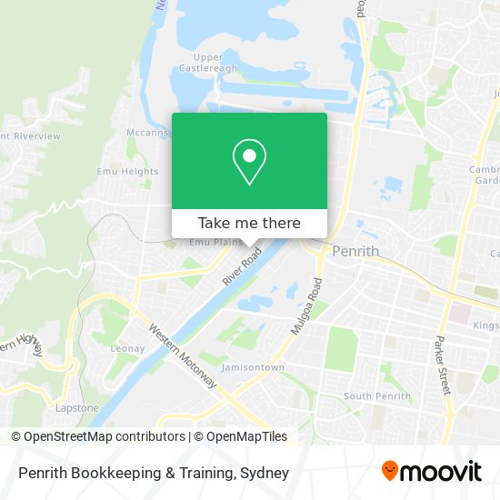 Penrith Bookkeeping & Training map