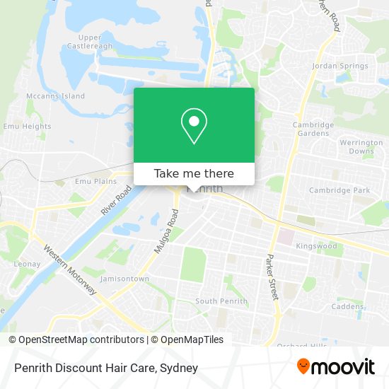 Penrith Discount Hair Care map