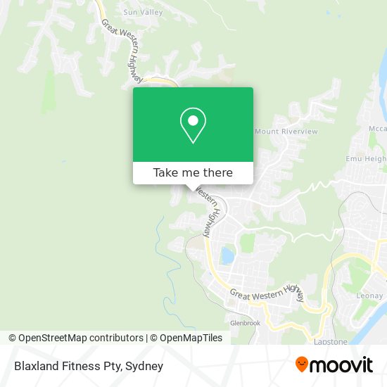 Blaxland Fitness Pty map