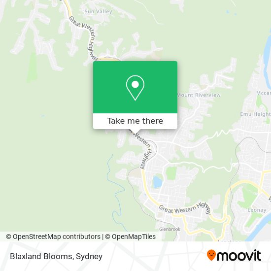 Blaxland Blooms map