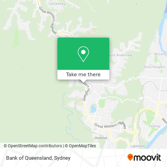 Bank of Queensland map