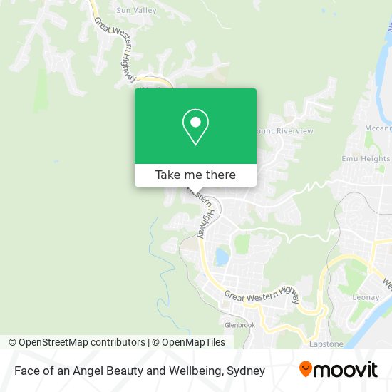 Face of an Angel Beauty and Wellbeing map