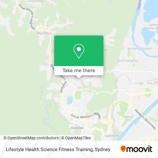 Lifestyle Health Science Fitness Training map