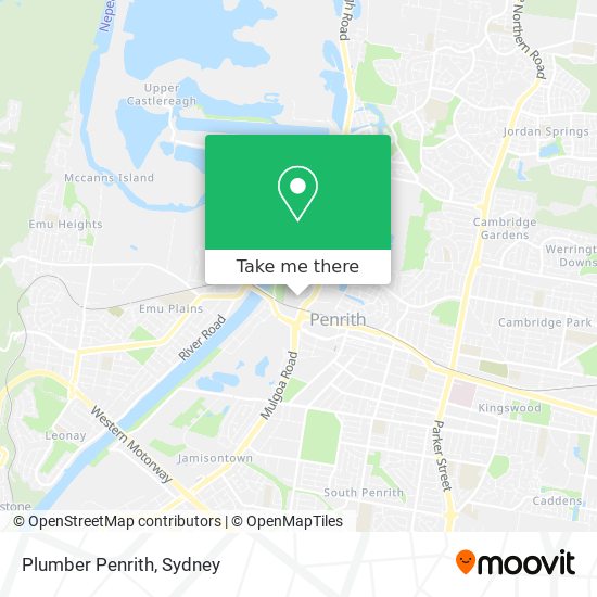 Plumber Penrith map