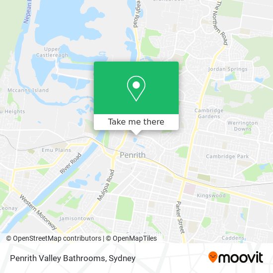 Mapa Penrith Valley Bathrooms