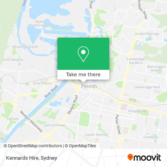 Kennards Hire map