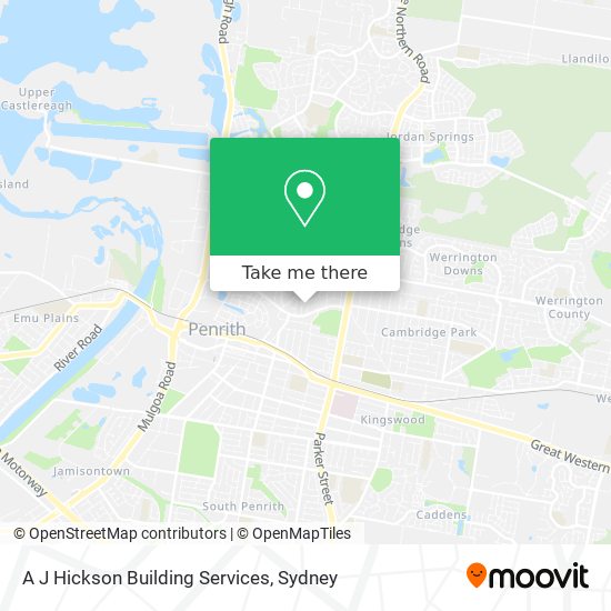 Mapa A J Hickson Building Services