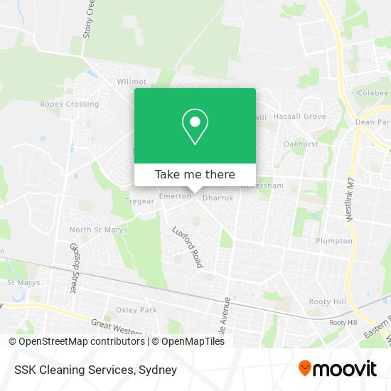 Mapa SSK Cleaning Services