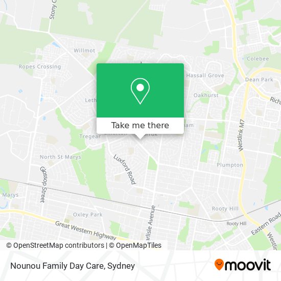 Nounou Family Day Care map