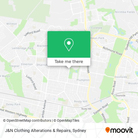 J&N Clothing Alterations & Repairs map