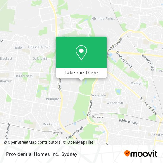 Providential Homes Inc. map