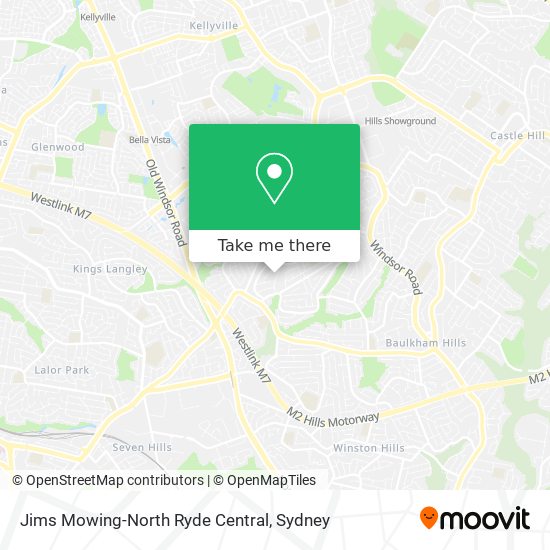 Jims Mowing-North Ryde Central map