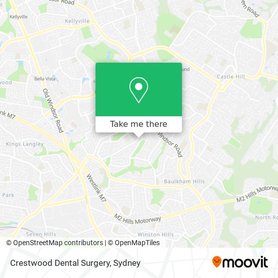 Crestwood Dental Surgery map