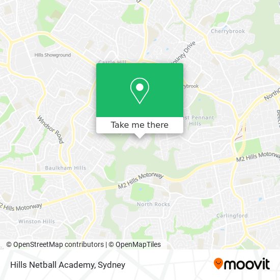 Hills Netball Academy map