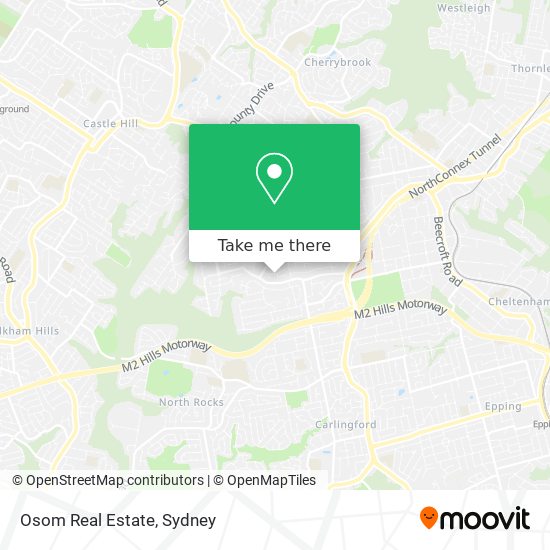 Osom Real Estate map