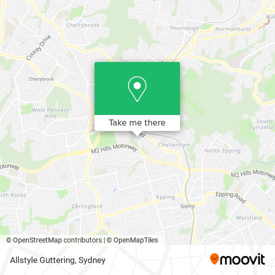 Allstyle Guttering map