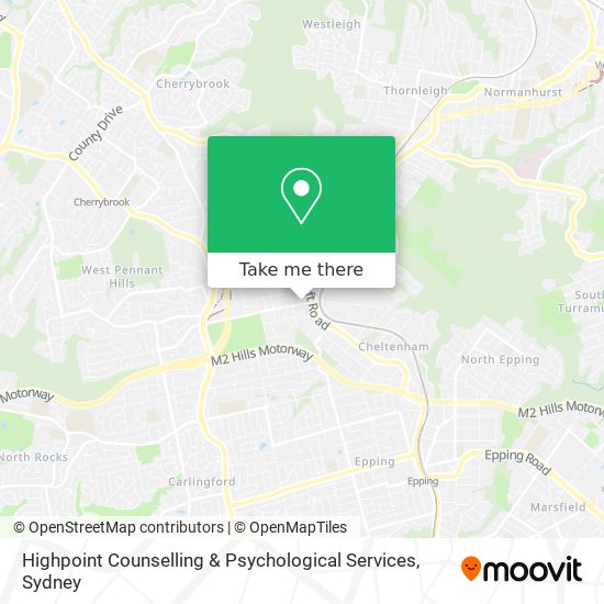 Mapa Highpoint Counselling & Psychological Services