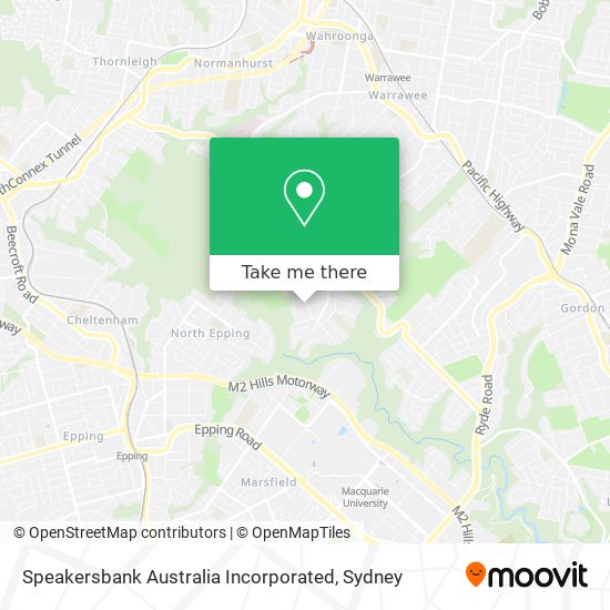 Speakersbank Australia Incorporated map