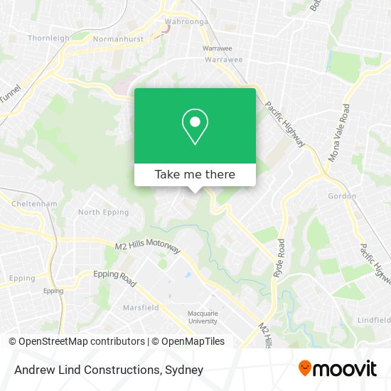 Andrew Lind Constructions map