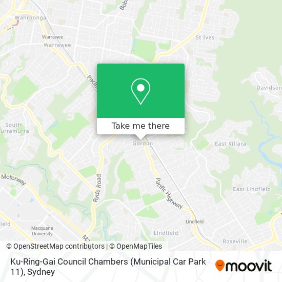 Ku-Ring-Gai Council Chambers (Municipal Car Park 11) map