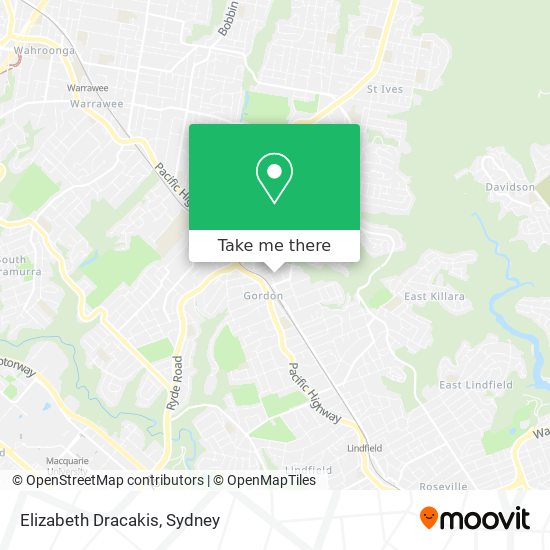 Elizabeth Dracakis map