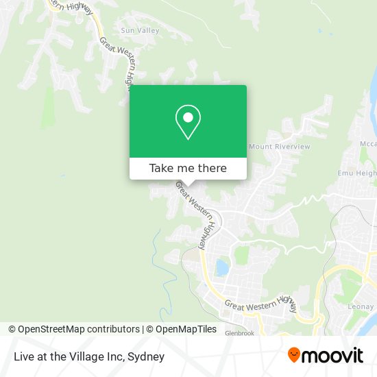 Live at the Village Inc map