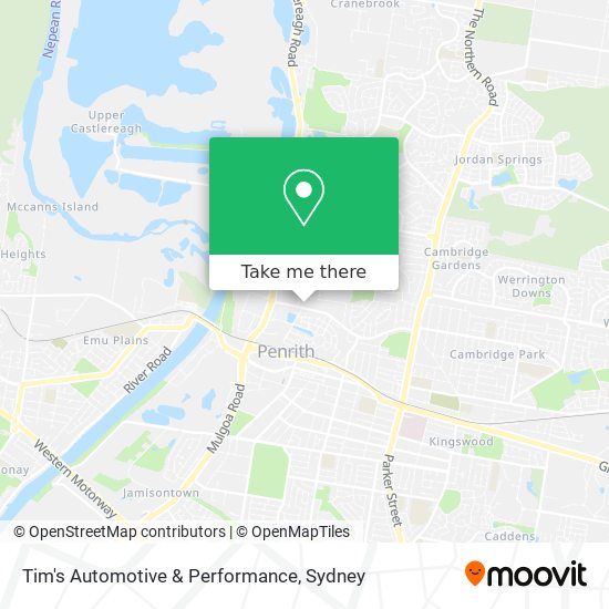 Tim's Automotive & Performance map