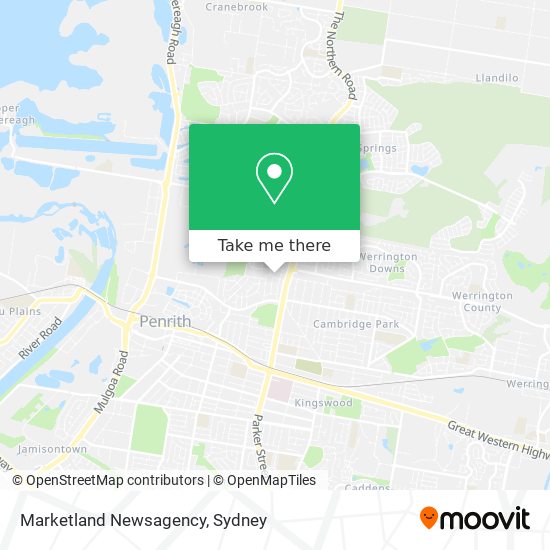 Mapa Marketland Newsagency