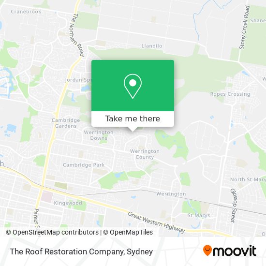 The Roof Restoration Company map