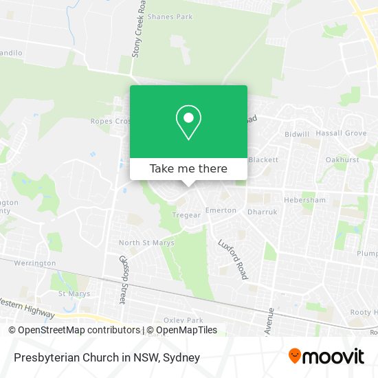 Mapa Presbyterian Church in NSW