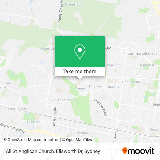 All St Anglican Church, Ellsworth Dr map